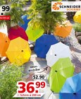 Sonnenschirme „Locarno“ von Schneider Schirme im aktuellen Segmüller Prospekt für 36,99 €