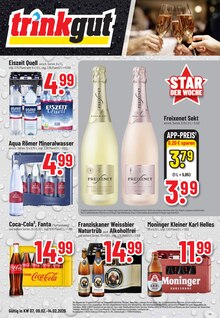 Coca Cola im Trinkgut Prospekt "Aktuelle Angebote" mit 8 Seiten (Ettlingen)