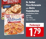 Dr. Oetker Pizza Ristorante oder Bistro Flammkuchen bei famila Nordost im Munster Prospekt für 1,79 €