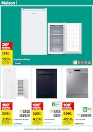Offre Congélateur Armoire dans le catalogue Carrefour du moment à la page 80