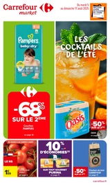 Pampers Angebote im Prospekt "LES COCKTAILS DE L’ÉTÉ" von Carrefour Market auf Seite 1
