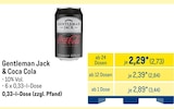 Aktuelles Gentleman Jack & Coca Cola Angebot bei METRO in Marl ab 2,73 €