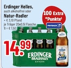 Helles, auch alkoholfrei oder Natur-Radler von Erdinger im aktuellen Trinkgut Prospekt für 14,99 €
