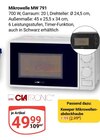 Mikrowelle MW 791 Angebote von Clatronic bei GLOBUS Oberursel für 1,99 €