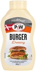 Burger Dressing von P&W für 1,79 € bei REWE im Angebot Burger Dressing von P&W im aktuellen REWE Prospekt