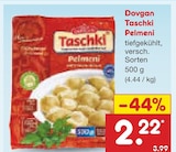 Taschki Pelmeni von Dovgan für 2,22 € bei Netto Marken-Discount im Angebot Taschki Pelmeni von Dovgan im aktuellen Netto Marken-Discount Prospekt