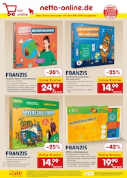 Adventskalender Angebot & Preis im aktuellen Netto Marken-Discount Prospekt Adventskalender Angebot im aktuellen Netto Marken-Discount Prospekt auf Seite 63