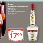 Südtiroler Edelobstbrand von Roner im aktuellen GLOBUS Prospekt