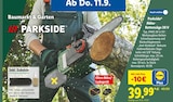 Akku-Kettensäge 20 V im Angebot bei Lidl in Chemnitz Akku-Kettensäge 20 V Angebote von Parkside bei Lidl Chemnitz für 39,99 €
