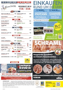 E center Arzberg Prospekt der aktuellen Woche, gültig von 17.08.2026 bis 22.08.2026 Aktueller E center Arzberg Prospekt "Wir lieben Lebensmittel!" mit 40 Seiten