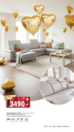 Wohnlandschaft im Polstermöbel Fischer Prospekt "Spektakuläre Neueröffnung" auf Seite 13