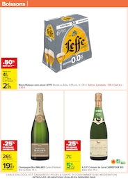 Prix et réduction Champagne dans le prospectus Carrefour en cours Offre Champagne dans le catalogue Carrefour du moment à la page 46