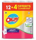 Essuie-tout Adapt blanc x12 ou collector décor x12 + 4 rouleaux offerts - Okay en promo chez Intermarché Essuie-tout Adapt blanc x12 ou collector décor x12 + 4 rouleaux offerts - Okay dans le catalogue Intermarché