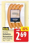 Delikatess-Putenwiener von Mischau für 2,69 € bei E center im Angebot Delikatess-Putenwiener von Mischau im aktuellen E center Prospekt