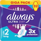 Serviettes Hygiéniques Ultra Long Plus avec Ailettes X32 - ALWAYS en promo chez Intermarché Super Serviettes Hygiéniques Ultra Long Plus avec Ailettes X32 - ALWAYS dans le catalogue Intermarché Super