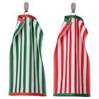 Gästehandtuch grün/weiß/rot 30x50 cm im IKEA Prospekt Gästehandtuch grün/weiß/rot 30x50 cm von SLÅNHÖSTMAL im aktuellen IKEA Prospekt für 3,99 €