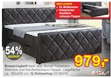 Aktuelles Boxspringbett Angebot bei Opti-Megastore in Bremerhaven ab 979,00 €