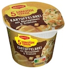 5 Minuten Terrine Kartoffelbrei mit Röstzwiebeln & Croutons oder 5 Minuten Terrine Nudeln in Rahmsauce Angebote von Maggi bei REWE Sindelfingen für 0,89 €