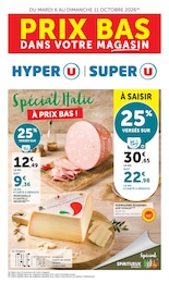 Prospectus Hyper U, "PRIX BAS DANS VOTRE MAGASIN" à Mailly-la-Ville et alentours, 20 pages, 06/10/2026 - 11/10/2026 Catalogue Hyper U "PRIX BAS DANS VOTRE MAGASIN" à Mailly-la-Ville et alentours, 20 pages, 06/10/2026 - 11/10/2026