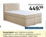 Boxspringbett Angebote bei ROLLER Cottbus für 449,99 €