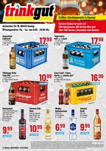 Coca Cola im Trinkgut Prospekt "Aktuelle Angebote" mit 4 Seiten (Augsburg)