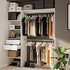 Kit dressing 1 colonne réversible Zodiak coloris blanc H. 200 x L. 181,5 x P. 45 cm en promo chez Castorama Cannes à 79,90 €
