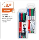 Folienstifte wasserfest im Müller Prospekt Folienstifte wasserfest von STABILO im aktuellen Müller Prospekt für 3,49 €