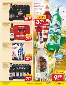 Bier im Netto Marken-Discount Prospekt "Aktuelle Angebote" mit 56 Seiten (Rostock)