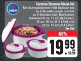 Cucinova Thermoschüssel-Set Angebote von HSP bei E center Hof für 19,99 €