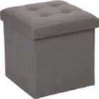 Coffre pouf pliable Lyssandre 38x38cm en promo chez Maxi Bazar Calais à 14,99 €