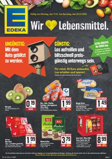 EDEKA Prospekt für Egloffstein: Top Angebote!, 24 Seiten, 17.01.2022 - 22.01.2022