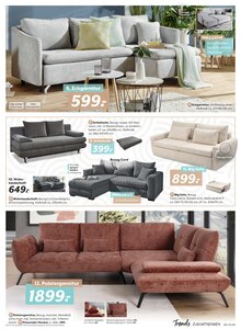 Couch im BRAUN Möbel-Center Prospekt "TRENDS ZUM MITNEHMEN" mit 16 Seiten (Freiburg (Breisgau))