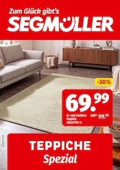 Segmüller Möbel & Einrichtung Prospekt der aktuellen Woche mit 1 Seite, gültig von 05.10.2026 bis 01.11.2026, in Oettingen und Umgebung Aktueller Segmüller Möbel & Einrichtung Prospekt in Oettingen und Umgebung, "Zum Glück gibt’s Segmüller - Teppiche" mit 1 Seite, 05.10.2026 - 01.11.2026
