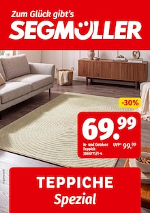 Aktueller Segmüller Prospekt (Holzkirchen, 1 Seite zum blättern Segmüller Prospekt Zum Glück gibt’s Segmüller - Teppiche mit 1 Seite