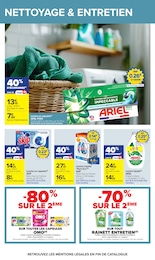 Prix et réduction Lessive dans le prospectus Carrefour en cours Offre Lessive dans le catalogue Carrefour du moment à la page 36
