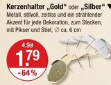 Kerzenhalter Gold von  im aktuellen V-Markt Prospekt für 1,79 €