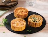Cœur Quiche Lorraine ou Chorizo ou Saumon Épinards en promo chez Hyper U Reims à 3,69 €