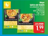 Spätzle im Angebot bei Marktkauf in Nürnberg Spätzle Angebote von Bürger bei Marktkauf Nürnberg für 1,99 €