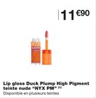 Lip gloss Duck Plump High Pigment teinte nude - NYX PM en promo chez Monoprix La Rochelle à 11,90 €