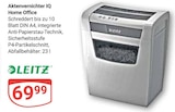 Aktenvernichter IQ Home Office Angebote von Leitz bei GLOBUS Bochum für 69,99 €