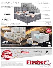 Boxspringbett im Polstermöbel Fischer Prospekt "NEU! NEUER! NEU-ERÖFFNUNG" mit 31 Seiten (Nürnberg)