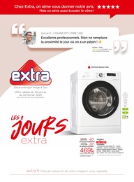 Catalogue Multimédia & Electroménager de Extra à Échirolles Prospectus Extra à Échirolles, "Les jours extra", 8 pages, 02/01/2023 - 04/02/2023