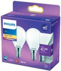 AMPOULES LED - PHILIPS en promo chez Supermarchés Match Douai à 9,09 €