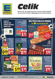 Cola im EDEKA Prospekt "Aktuelle Angebote" mit 24 Seiten (Mettmann)
