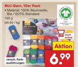 Mini-Garn, 10er Pack von  im aktuellen Netto Marken-Discount Prospekt für 6,99 €
