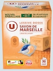 Lessive Tri Doses Savon de Marseille - U - Super U à Vitrolles Lessive Tri Doses Savon de Marseille - U en promo chez Super U Vitrolles à 3,59 €