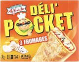 3 Déli’Pocket aux 3 fromages - TRATTORIA ALFREDO en promo à 1,27 € chez Lidl 3 Déli’Pocket aux 3 fromages - TRATTORIA ALFREDO dans le catalogue Lidl