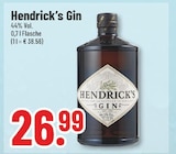 Gin im Angebot bei Trinkgut in Neustadt Gin Angebote von Hendrick's bei Trinkgut Neustadt für 26,99 €