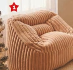 Fauteuil pouf velours cotele - Hyper U à Reims Fauteuil pouf velours cotele en promo chez Hyper U Reims à 89,00 €