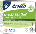 Tablettes lave-vaisselle 3 en 1 - ECODOO en promo chez NaturéO Châtenay-Malabry à 10,25 €